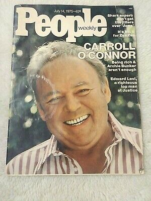 People Magazine July 1975 Carroll O'Connor Archie Bunker Vintage Celebrity