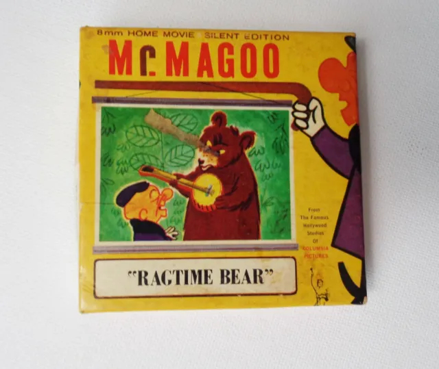 Vintage Mr. Magoo Ragtime Bear 8mm Color Home Movie Silent Edition Hollywood