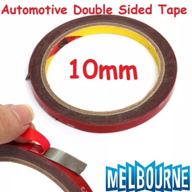 Automotive Double Face Sided Tape Auto Grade 10mm 3 Meters Acrylic Foam #10x3M