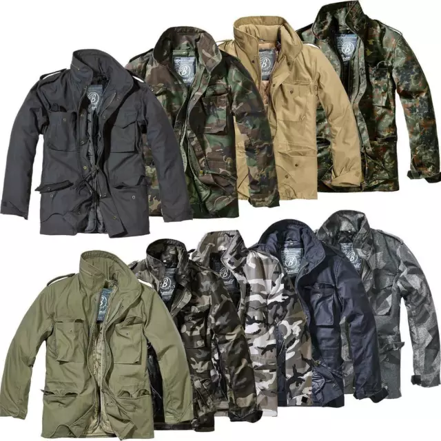 Brandit M65 Veste de Combat Standard S-7XL D'Hiver US Parka 2in1 avec Doublure