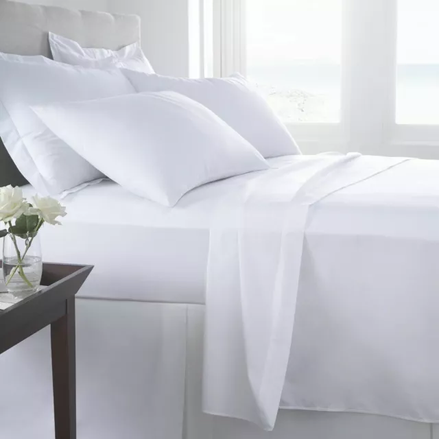 Hotel Quality Egyptian Cotton 400 Thread Fitted Sheets Flat Sheets Pillow Cases