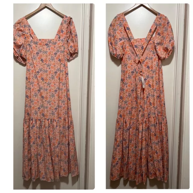 ASOS Design Floral Cross Back Maxi Dress Size 8 NWT