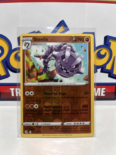 Steelix - Reverse 139/264 - Epee et Bouclier 8 Poing de Fusion - Fantasy Sphere Steelix - Reverse 139/264 - Epee et Bouclier 8 Poing de Fusion - Fantasy Sphere