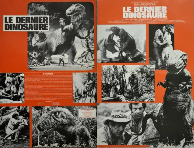 Richard Boone LE DERNIER DINOSAURE THE LAST DINOSAUR 1977 SYNOPSIS 24x31 4p