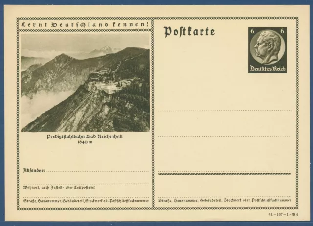 Dt. Reich 1934 Bildpostkarte Bad Reichenhall P 236 ungebraucht (X40815)