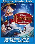 Disney Pinocchio 1940  70th Anniversary Platinum Ed. Blu-ray w/ SLIPCOVER