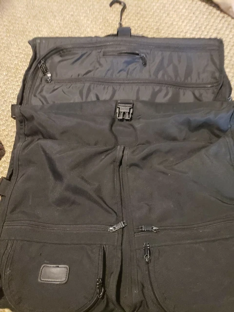 Tumi Black BiFold Carry-On Hanging Garment Bag Ballistic Nylon 24" 6