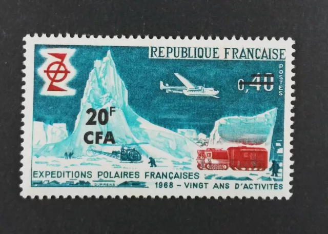 1968 La Reunion Cfa France Expeditions Polar French 380 New MNH