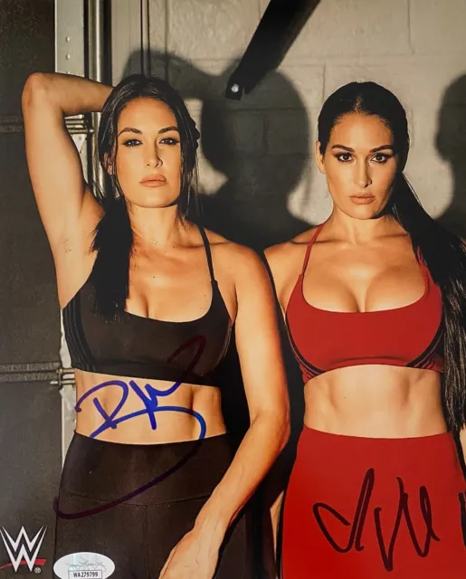 The Bella Twins Brie & Nikki Signed 8x10 Photo JSA Authenticated #1