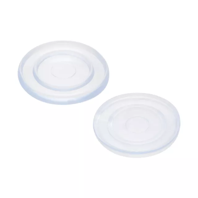 Almohadillas cilíndricas Parachoques silicona para mesa vidrio 18mmx2mm 50pz