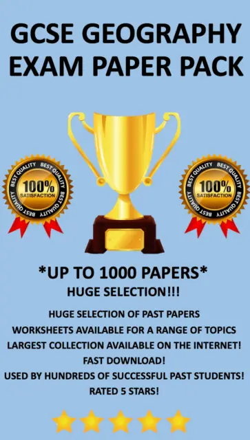 Gcse Geography Exam Test Papers - Worksheets - 1000 Resources All Exam Boards