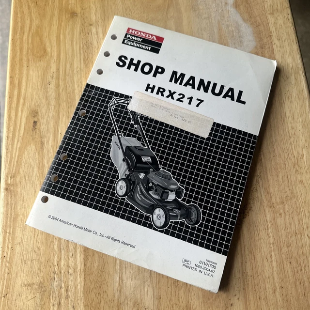 Honda hrm215 shop manual outlet