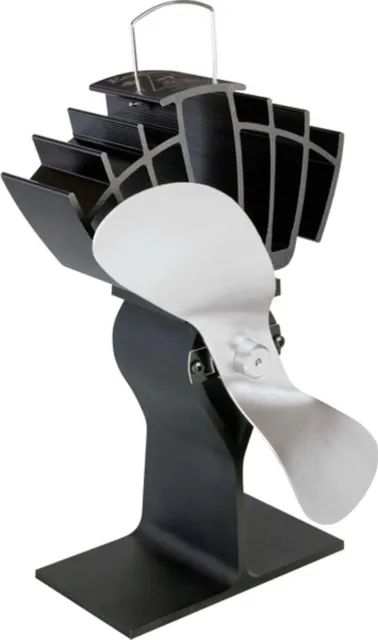 Caframo Ecofan 'Ultrair' 810 Negro Con Níquel Hoja Estufa Ventilador