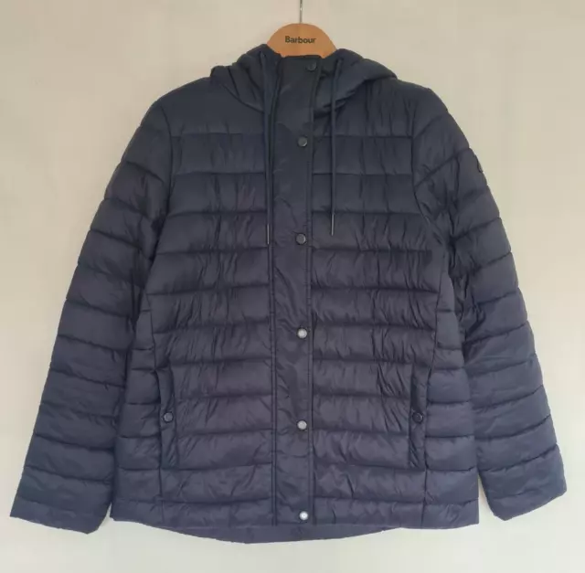 Barbour ashore hooded sales quilted jacket navy