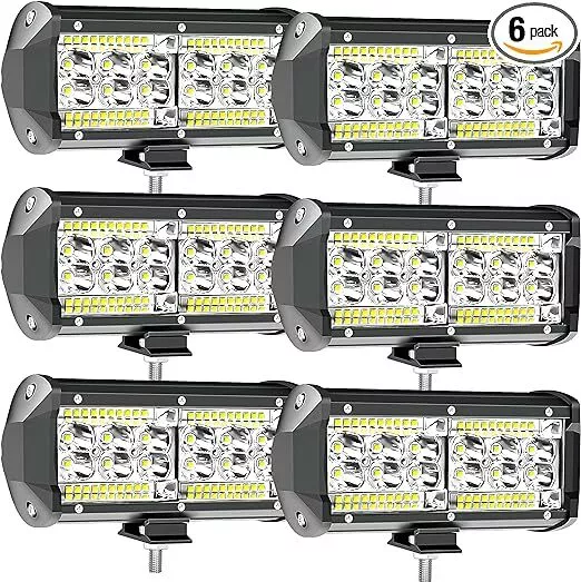 6x 7" inch CREE LED Light Bar Spot Flood Combo Work Driving Lights Lamp OffRoad