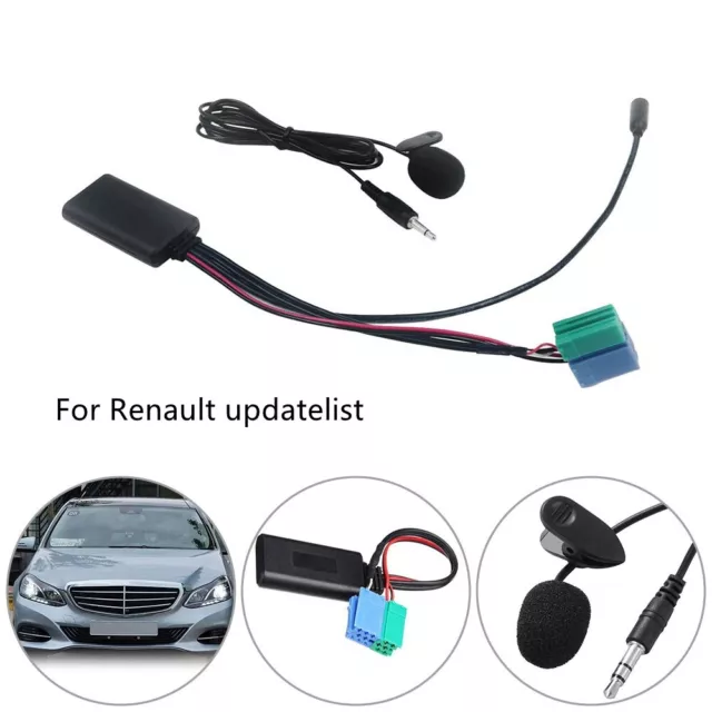 Bluetooth 5.0 Radio AUX Receiver Cable Adapter Module For Renault  2005-2011