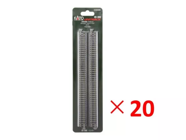 KATO 20-000 Unitrack N Scale 248mm 4pcs/20 Sets Straight Rail N Gauge