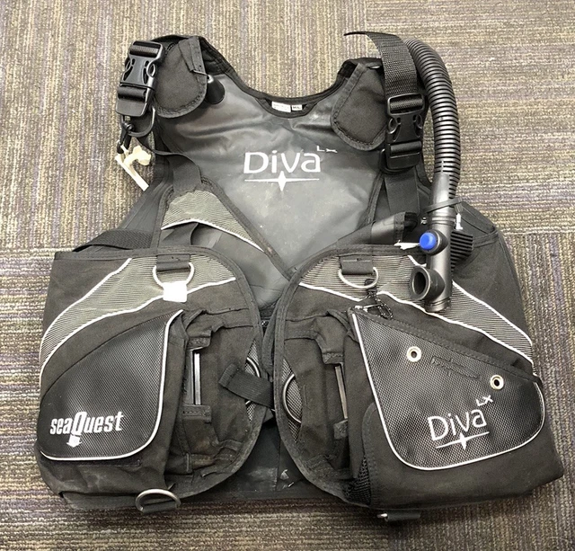 Gilet De Plongée SeaQuest Diva QD Taille M Avec Régulateur EX+ Et Antibruit