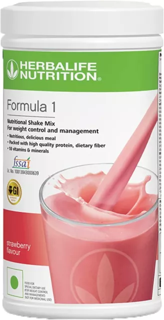 Herbalife Formula 1 Meal Replacement Nutritional Shake Mix in Strawberry Flavor