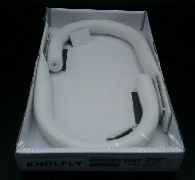 New Ikea White Pair Metal Curtains Brackets Tie Back Knolfly 003.179.14  15824