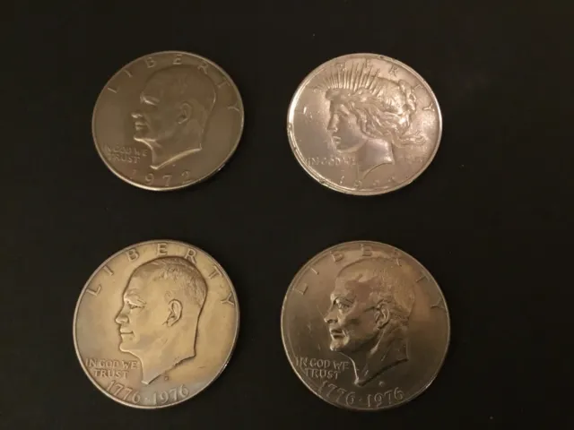 USA 1 Dollar Münzen 4Stück
