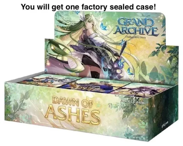 2023 Weebs of Shore Grand Archive Dawn of Ashes Alter Edition 6 Booster Box Case