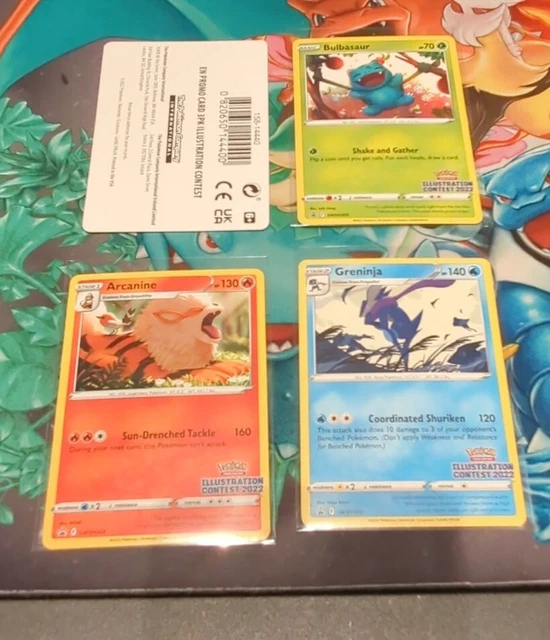 Pokemon TCG Illustration Wettbewerb SWSH303 SWSH304 SWSH305 2022 Karten