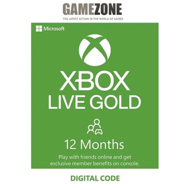 12 Months Xbox Live Gold Membership for Xbox 360, Xbox One and Xbox Series X|S