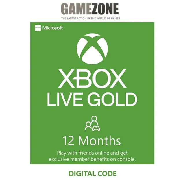 12 meses Xbox Live Dorado/Game Pass Core Membresía Xbox One y Serie X|S