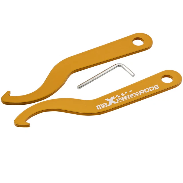 Coilovers Adjustment Tool Aftermarket Suspension Spanner Wrench Golden Color