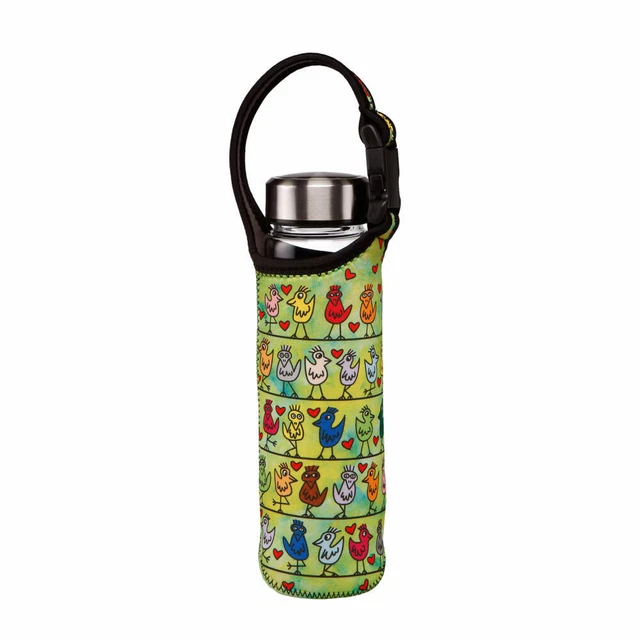 Gourde Goebel Artis Orbis – Le Baiser De Klimt – Verre 700 Ml Avec Housse – Neuf