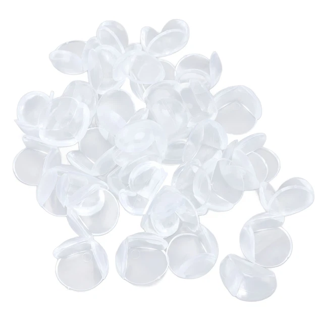 40 piezas Esquina de plástico transparente protector de colisiones