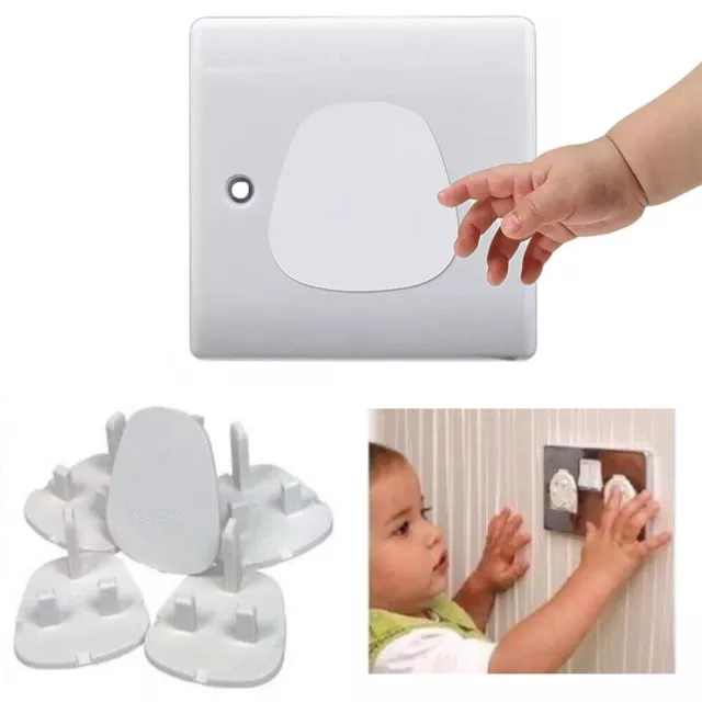 Baby Child Safety Plug Socket Covers Protector Guard Mains Electric Insert UK 2