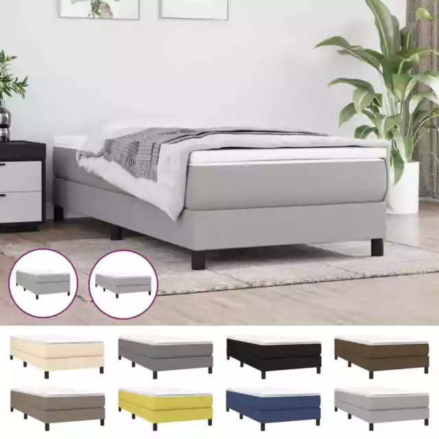 Boxspringbett mit Matratze Bett Bettgestell Polsterbett Lattenrost Stoff vidaXL