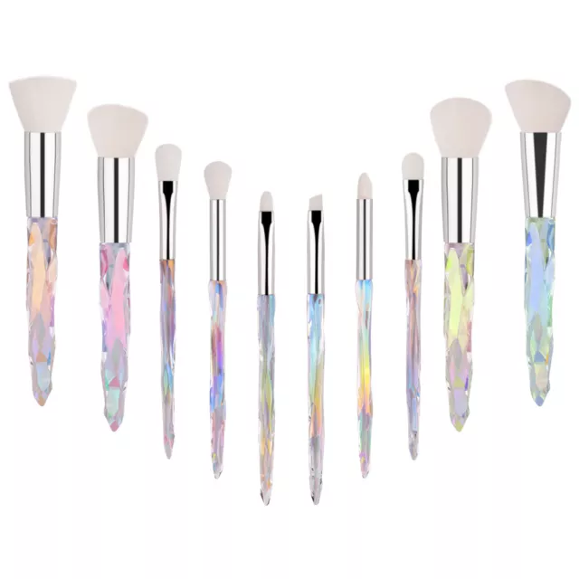 10Pcs Make up Brushes Set Cosmetic Kabuki Eyeshadow Makeup Foundation Brush Kit