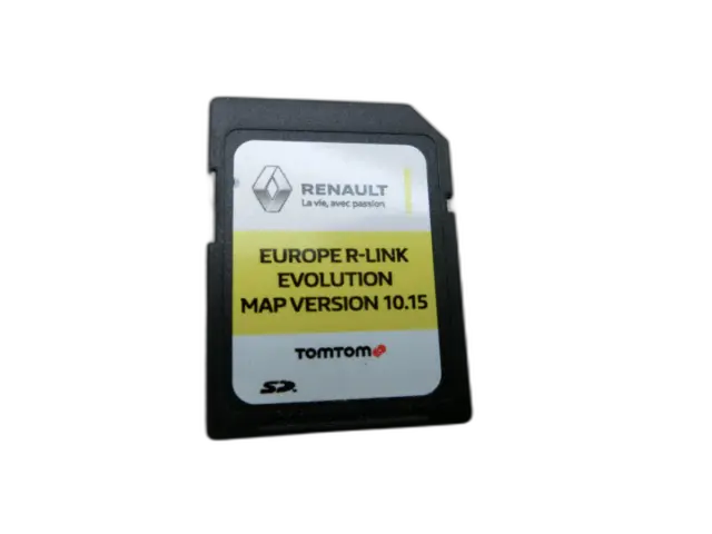 Tarjeta SD TomTom Map 10.15 Europe R-Link Evolution para Renault Captur I 13-21