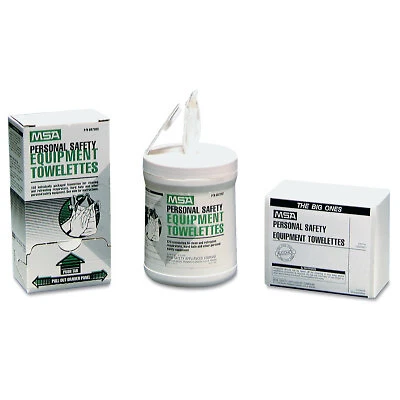 Personal Safety Equipment Towelette, 5 in X 7-1/4 In, Paper, White MSA Msa