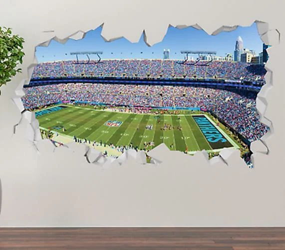 NFL CAROLINA PANTHERS Stadium Custom Wall Decals 3D Wall Stickers Art