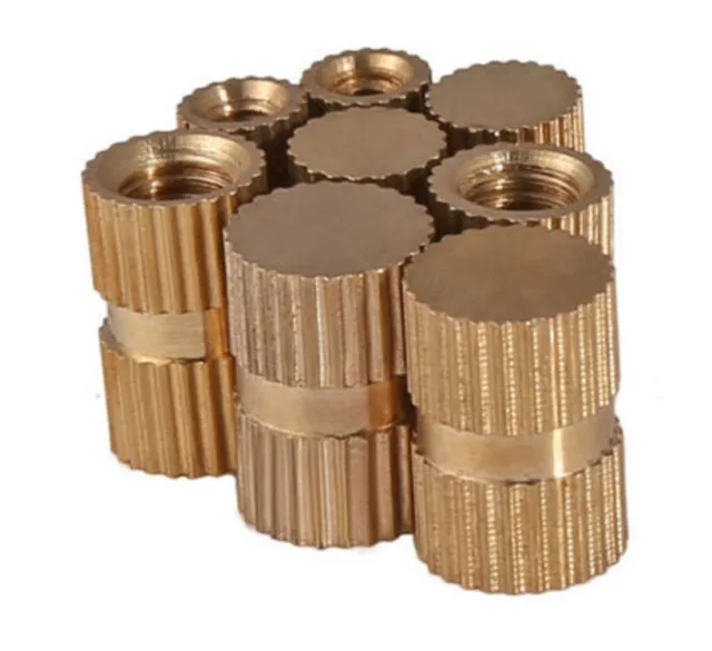 Brass Embedded Knurled Blind Threaded Insert Nut M3 M4 M5 M6 M8 Nuts