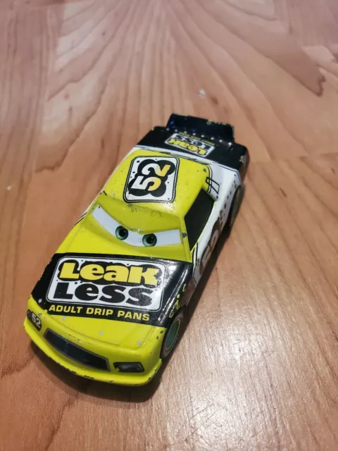 Disney Pixar Cars Claude Scruggs #52 Leak Less Yellow Loose 1/64