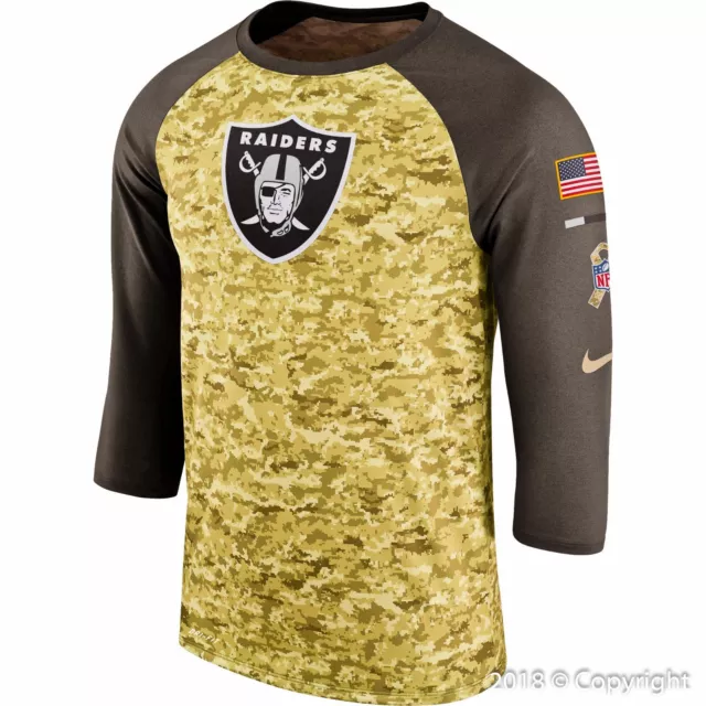 Men's 2017 NFL Salute to Service Legend Raglan T-Shirt (Raiders or 49ers)