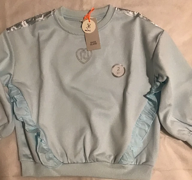 Tuta subacquea blu River Island mini bambina età 3-4 anni nuova con etichette 3