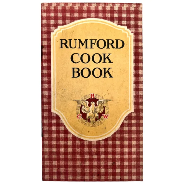VTG 1920s Rumford Baking Powder Cookbook Booklet Pamphlet Breads Cakes Cookies
