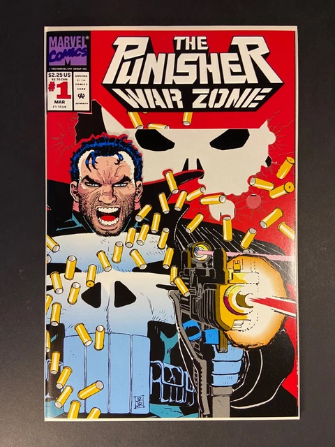 The Punisher War Zone #1 Die-Cut Cover NM+ to NM/MT 1992 Marvel Comics