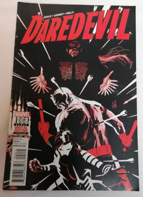 COMIC - Daredevil Issue #2 Soule Garney Milla Marvel Comics 2016-2017 Run VG