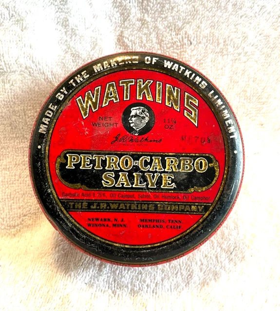 PETERSON'S OINTMENT 3 oz Advertisement Tins - EMPTY (3) Vintage