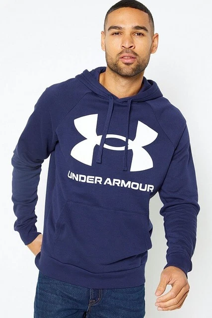 Felpa con cappuccio Under Armour da uomo rivale pile grande logo