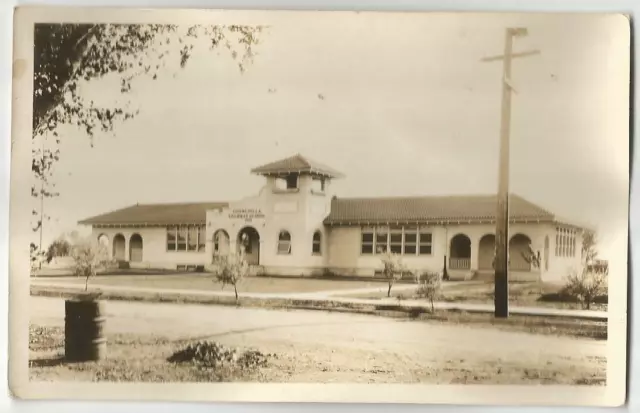 Chowchilla California CA ~ Grammar School Building RPPC Real Photo 1920's