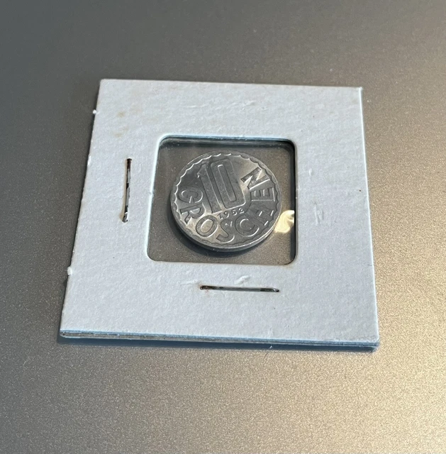 AUSTRIA - 10 GROSCHEN - 1952 - Republik Österreich COIN sealed 3