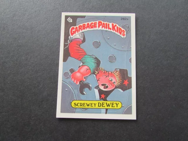 1987 Topps Garbage Pail Kids 7th Series 7 Card 282a Screwey Dewey 1st Listing